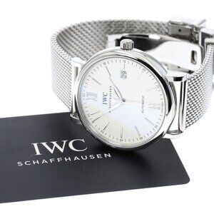 IWC SCHAFFHAUSEN Portofino IW356505 Date Silver Dial Automatic Men's_876128
